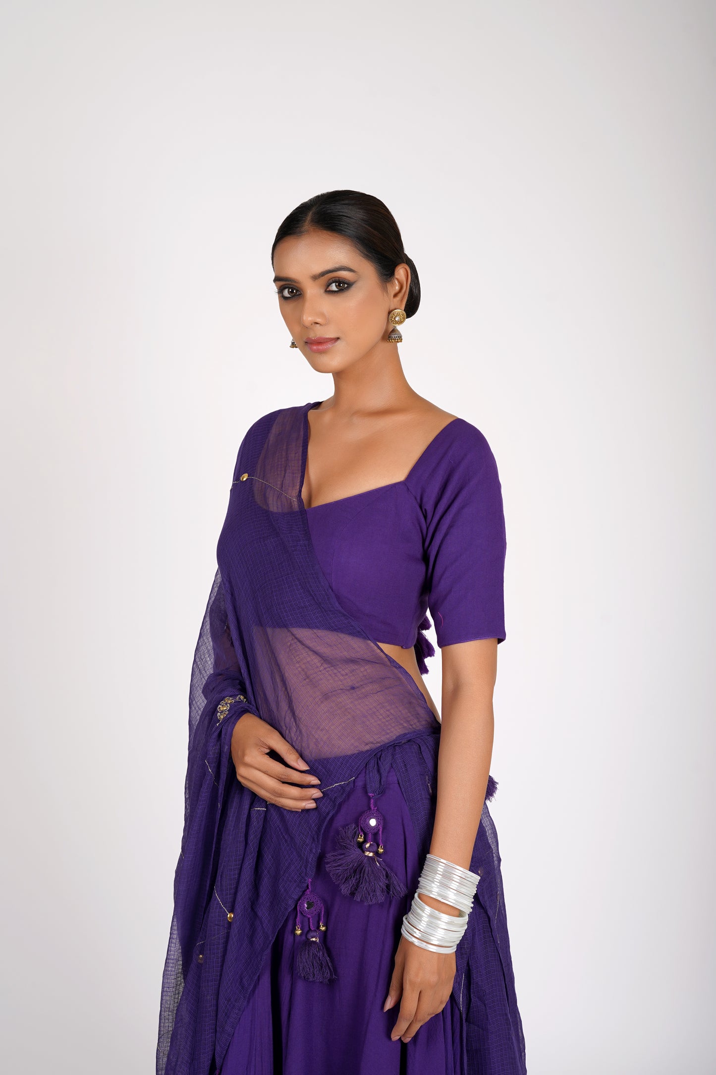 Lavanya Violet Saanjh Lehenga Set