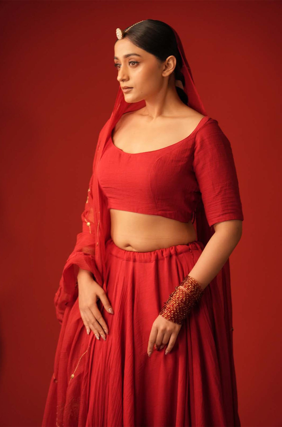 Laal Mitti Lehenga Set