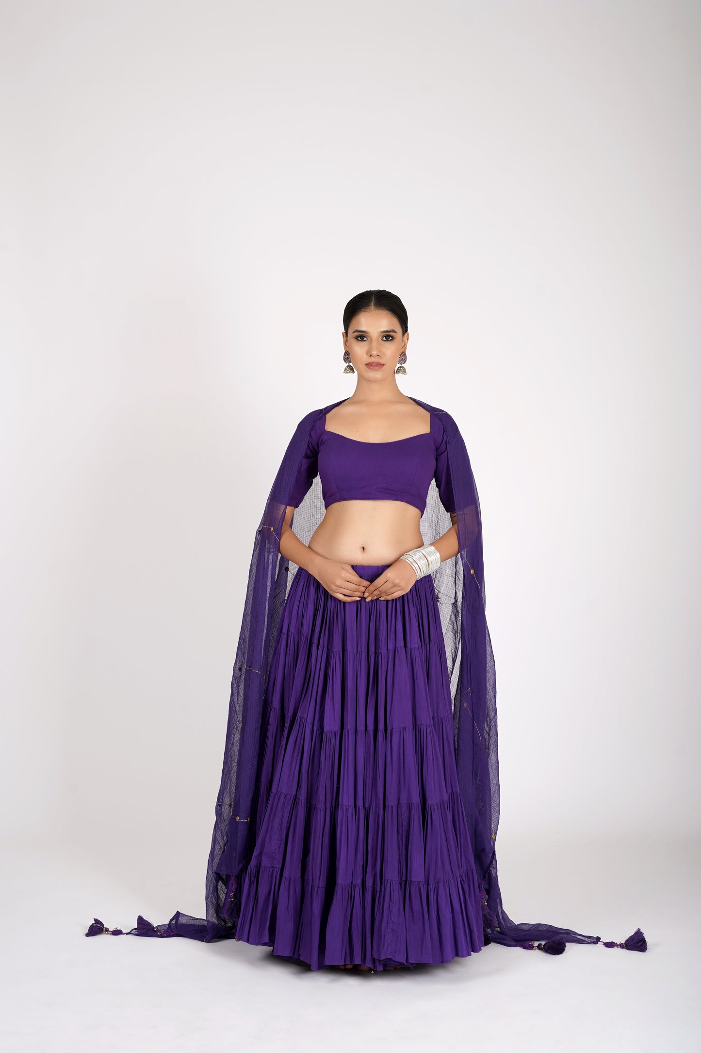 Neelaya Violet Saanjh Lehenga Set