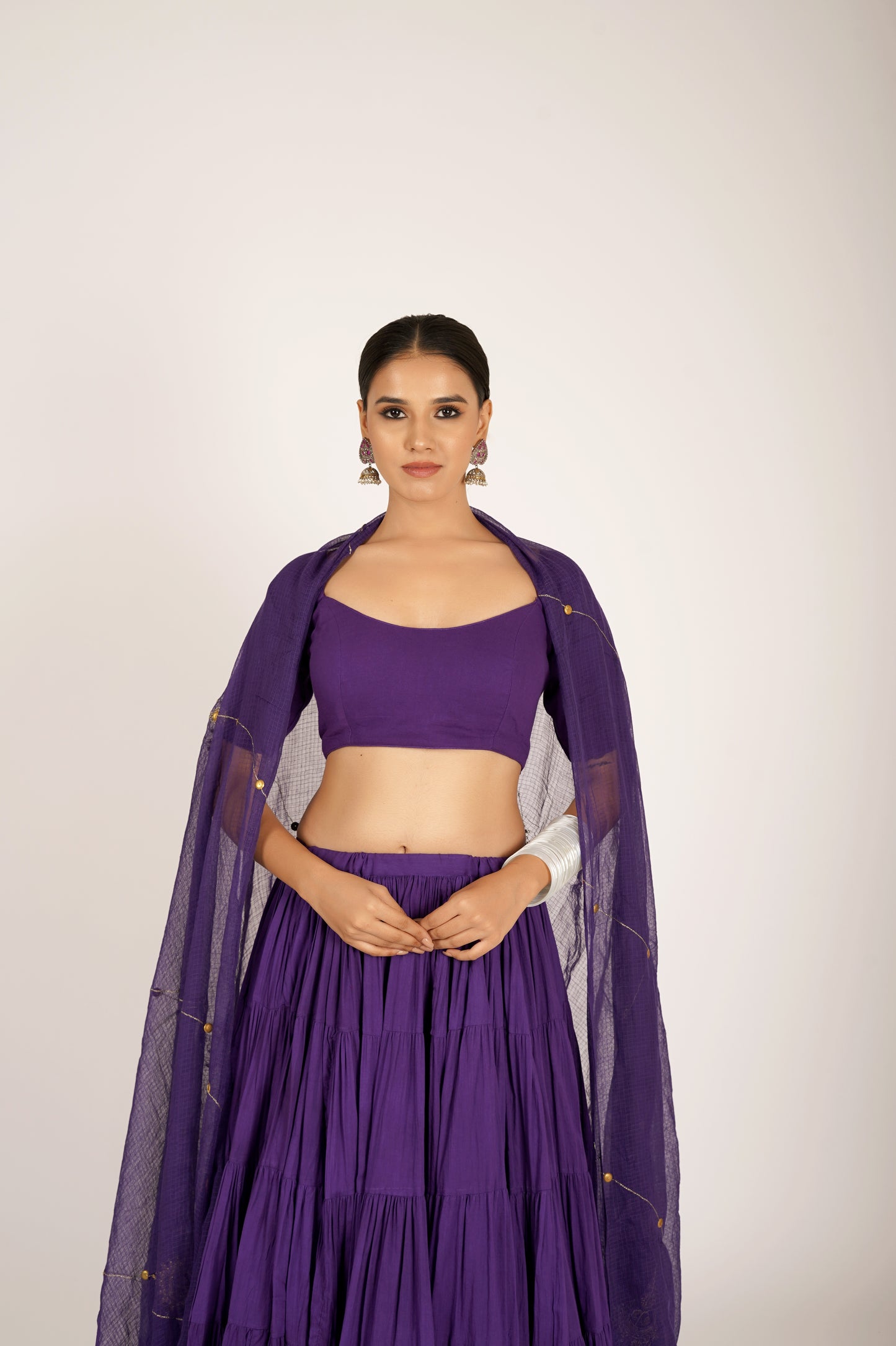 Neelaya Violet Saanjh Lehenga Set