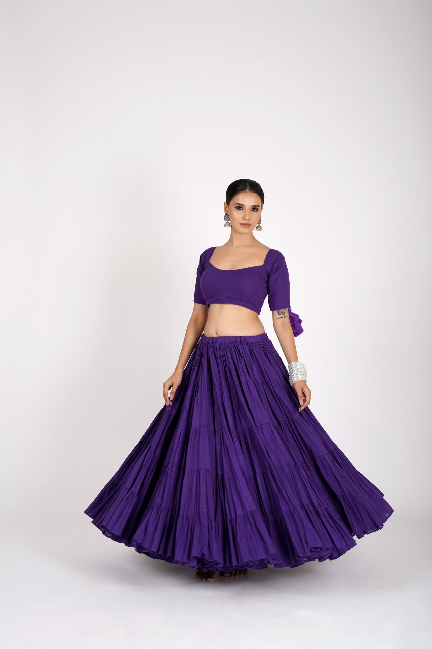 Neelaya Violet Saanjh Lehenga Set