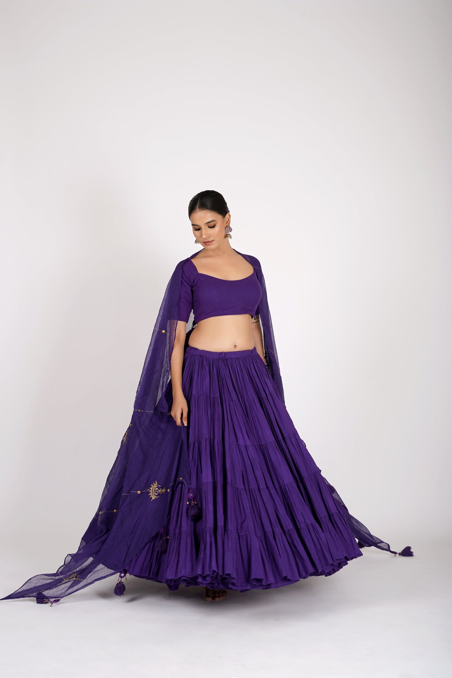 Neelaya Violet Saanjh Lehenga Set