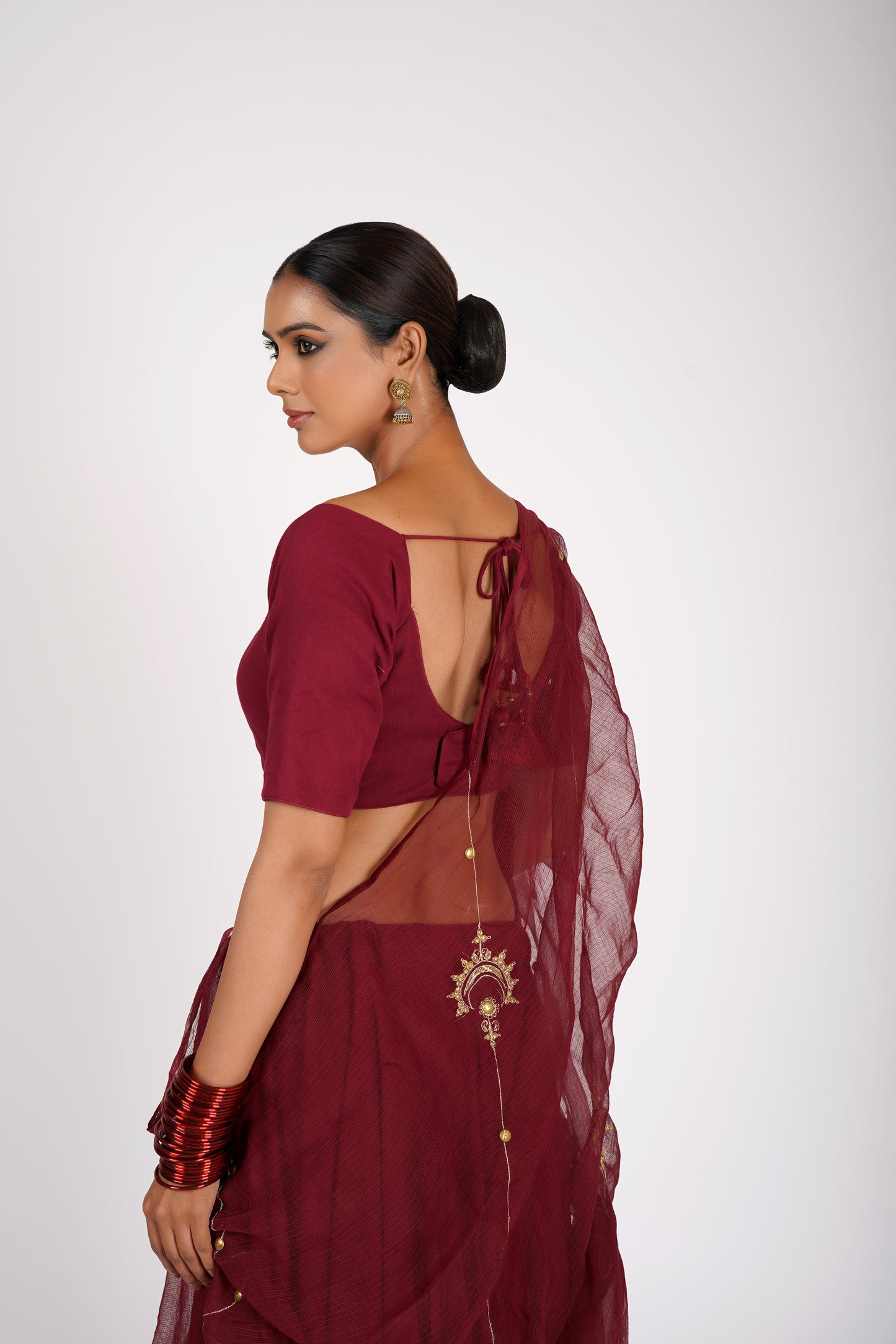 Sharvani Maroon Saanjh Lehenga Set