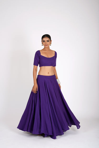 Lavanya Violet Saanjh Lehenga Set