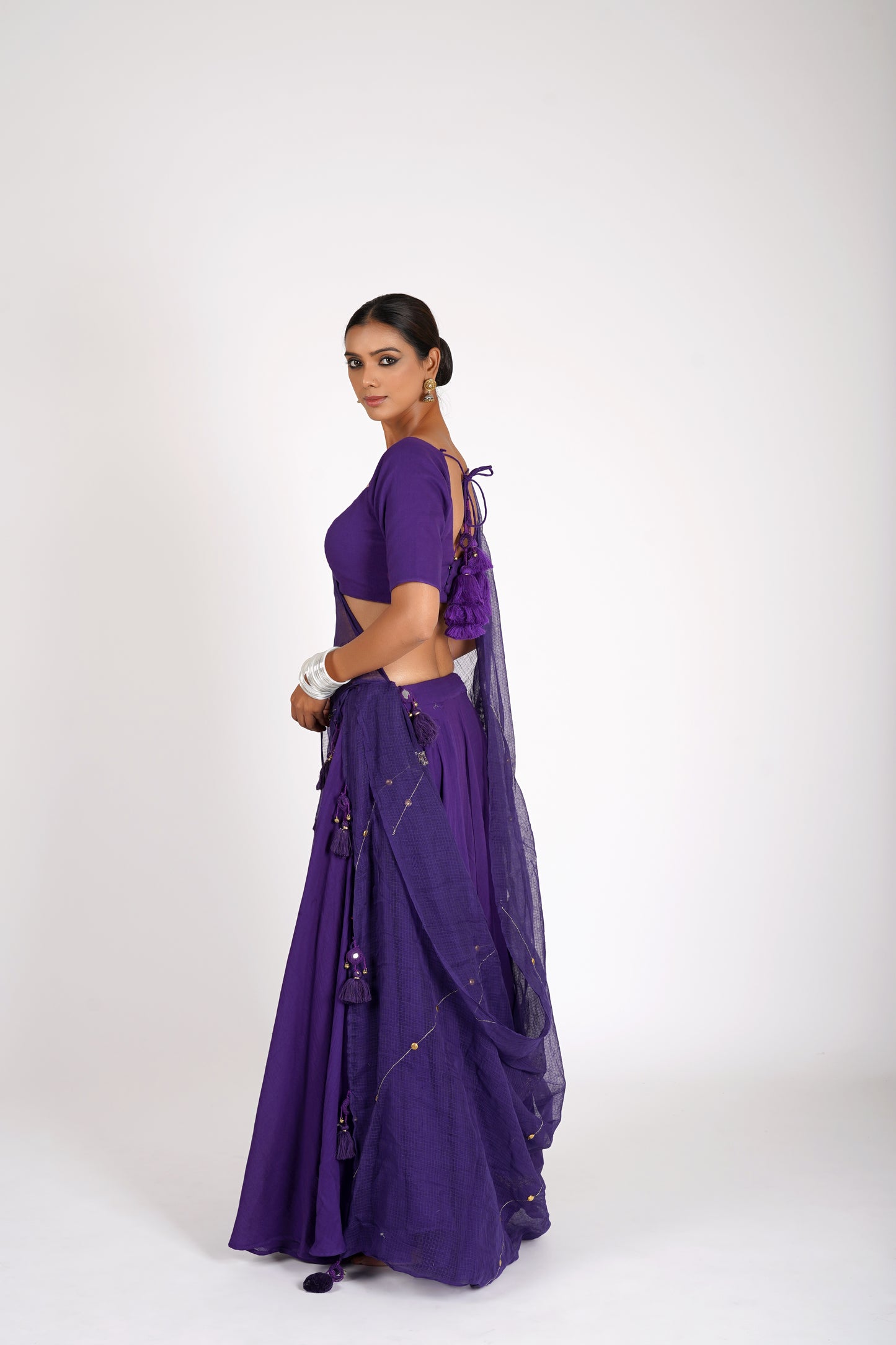 Lavanya Violet Saanjh Lehenga Set