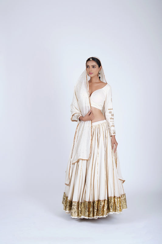 Shubhra Ivory Saanjh Lehenga Set
