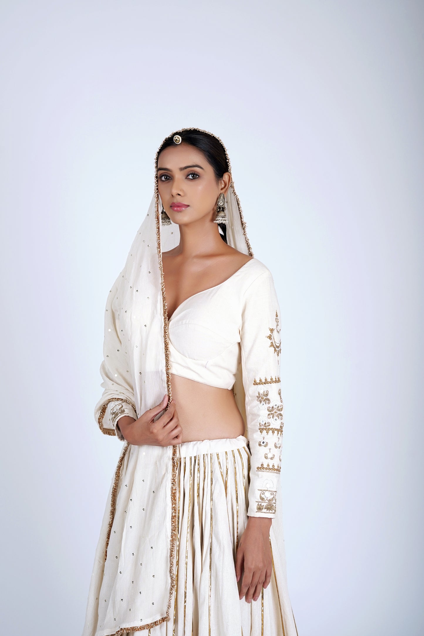 Shubhra Ivory Saanjh Lehenga Set