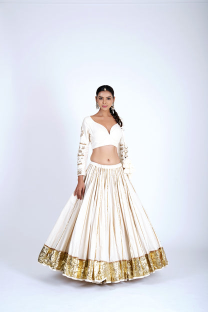Shubhra Ivory Saanjh Lehenga Set