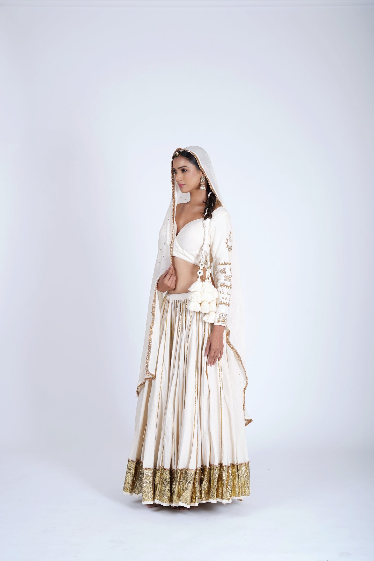 Shubhra Ivory Saanjh Lehenga Set