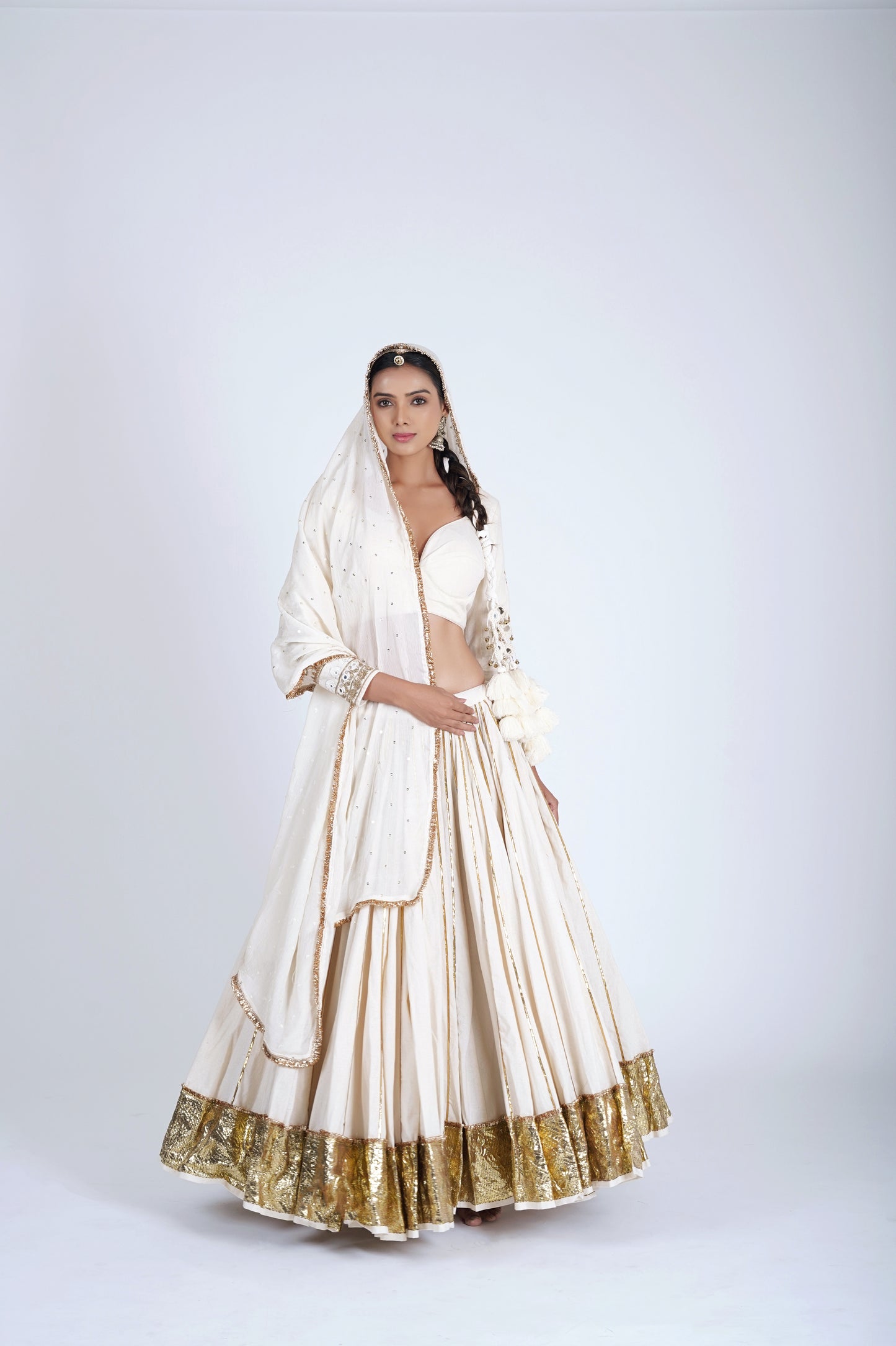 Shubhra Ivory Saanjh Lehenga Set