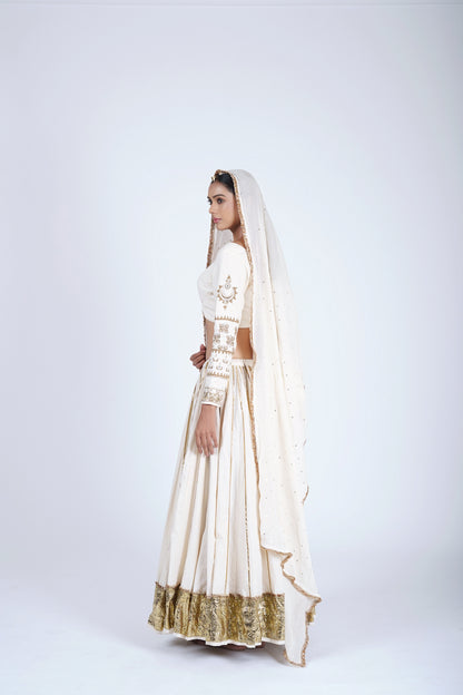 Shubhra Ivory Saanjh Lehenga Set