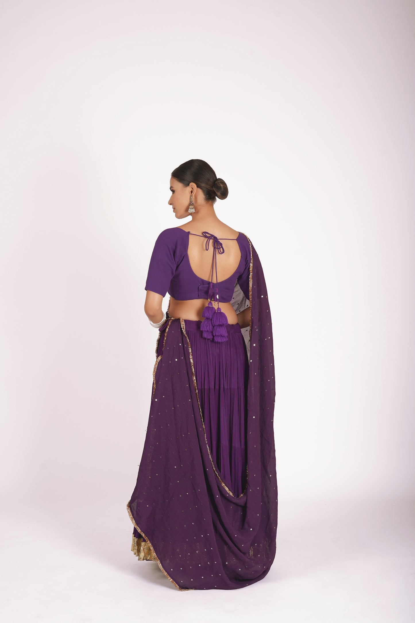 Tarini Purple Saanjh Lehenga Set