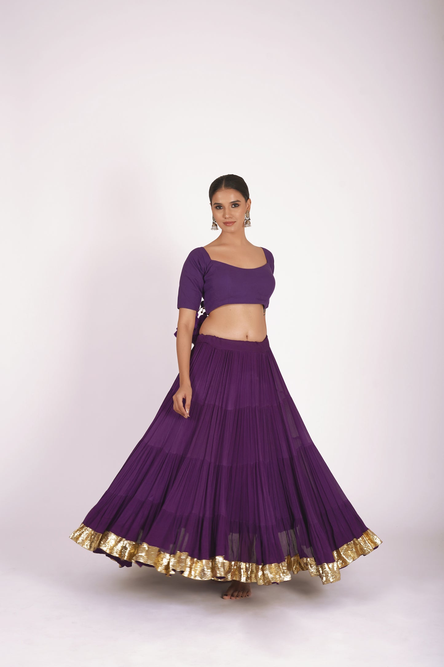 Tarini Purple Saanjh Lehenga Set