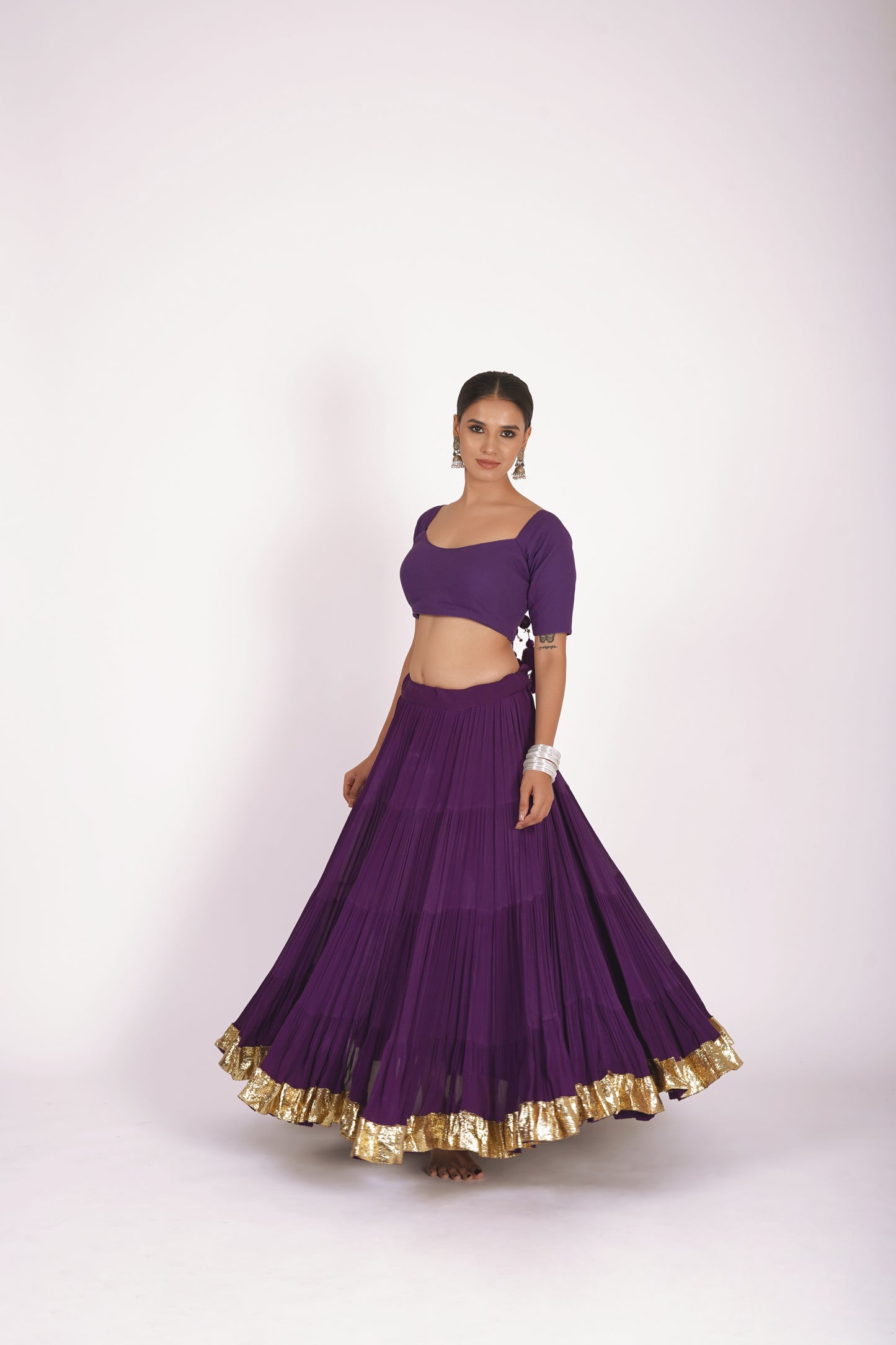 Tarini Purple Saanjh Lehenga Set