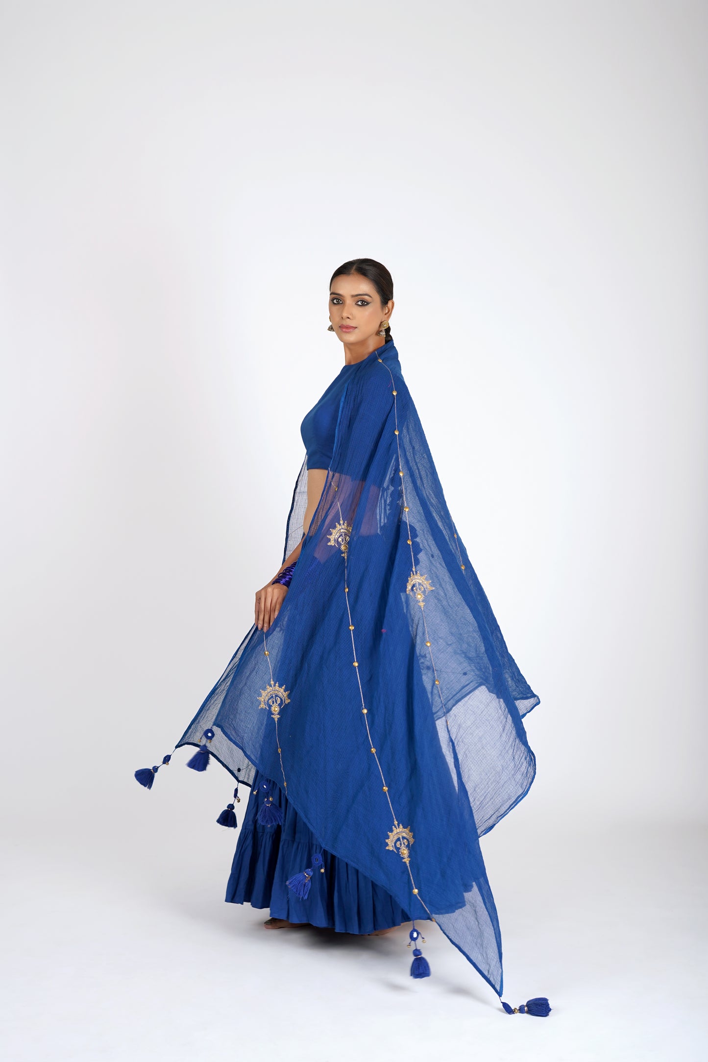 Nilaya Royal Blue Saanjh Lehenga Set