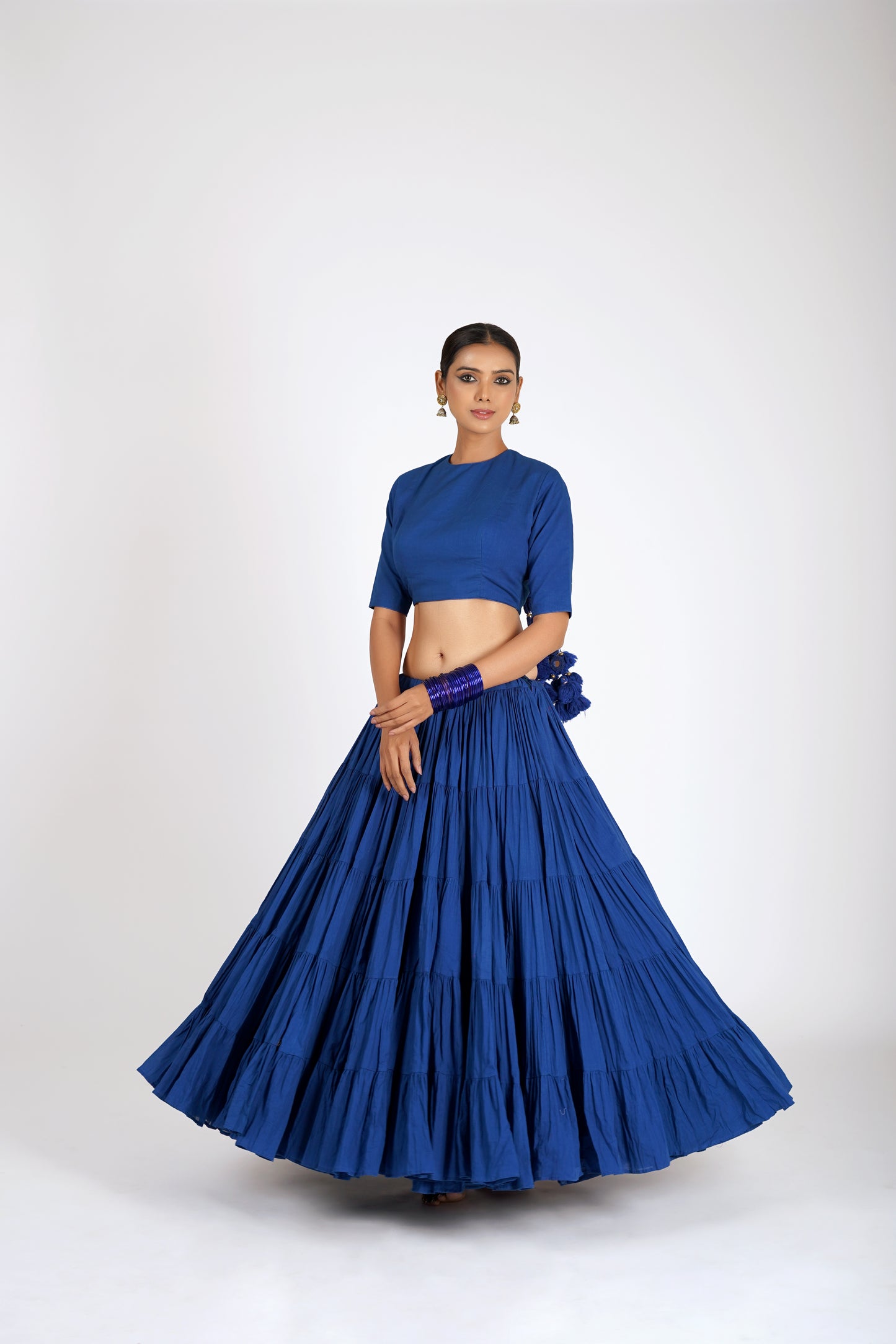 Nilaya Royal Blue Saanjh Lehenga Set