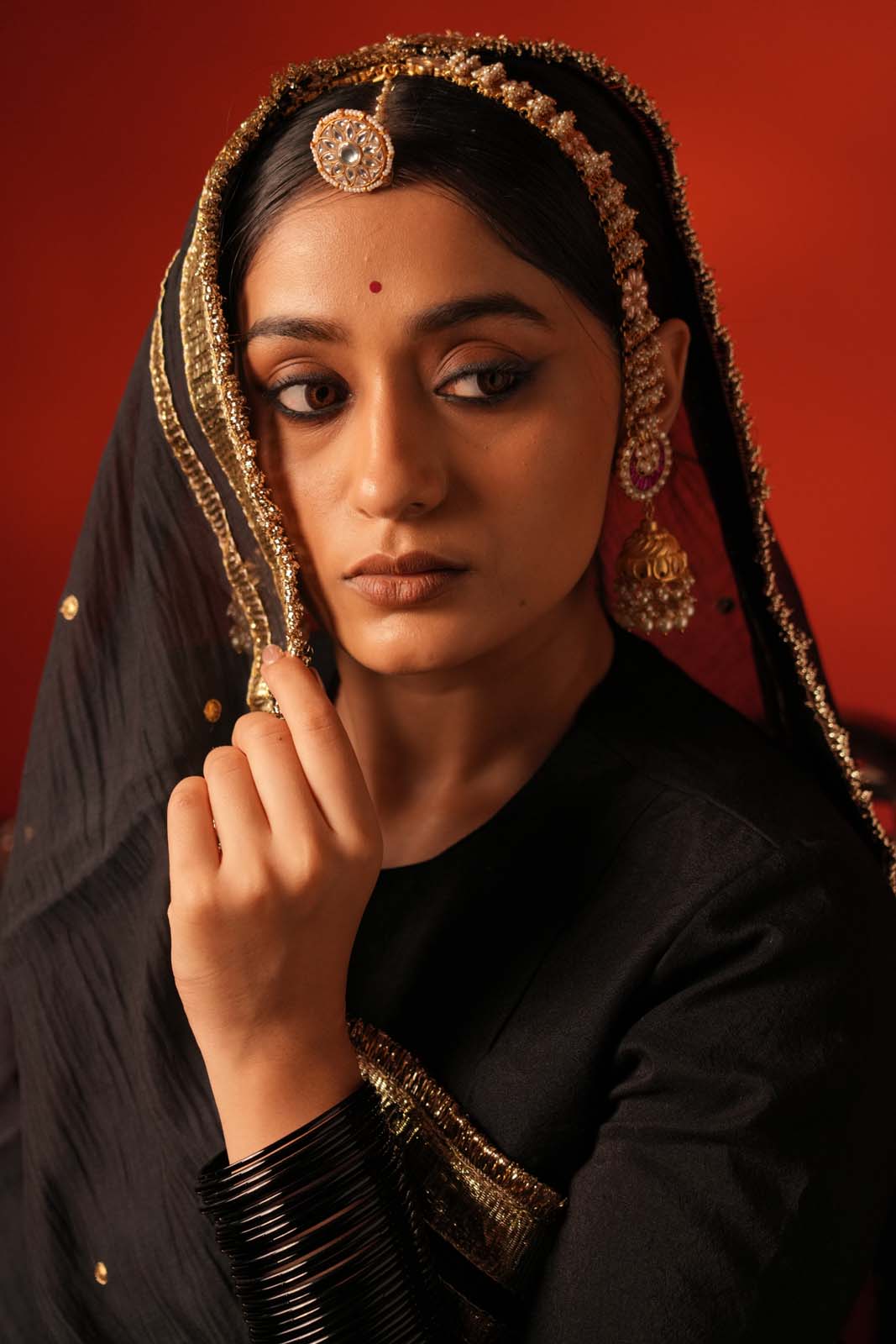 Ruhani Jet Black Riwaayat Lehenga Set