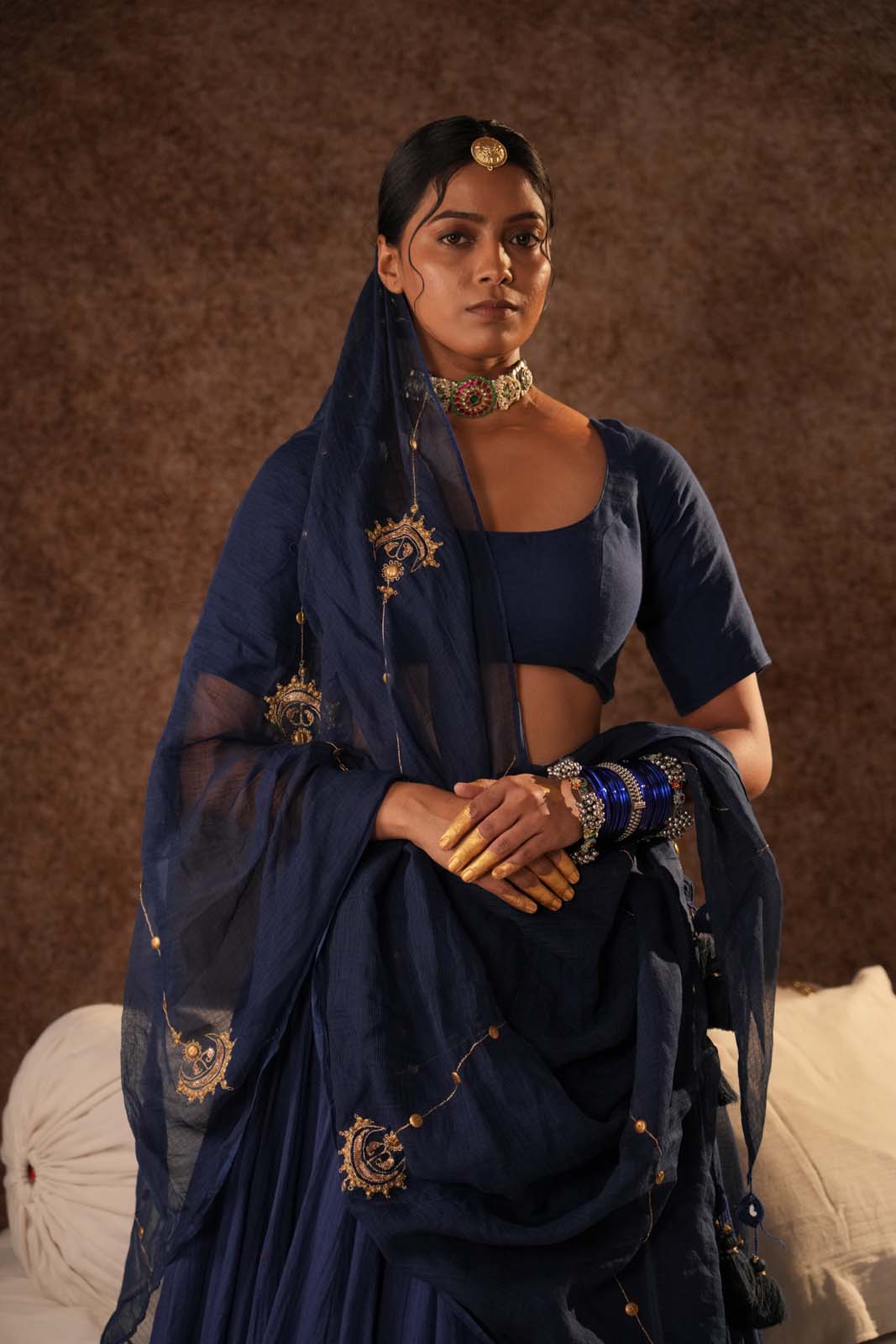 Mehfil Noir Lehenga Set