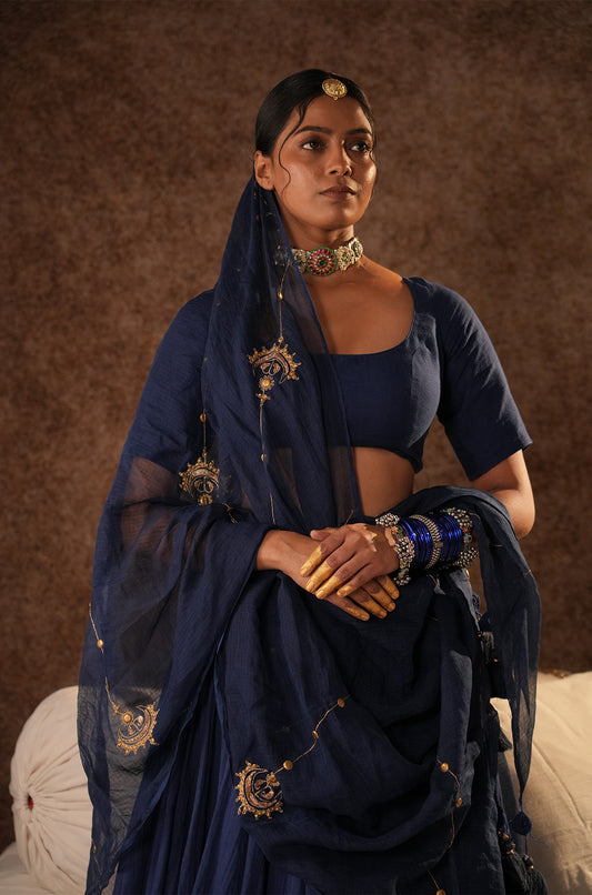 Mehfil Noir Lehenga Set
