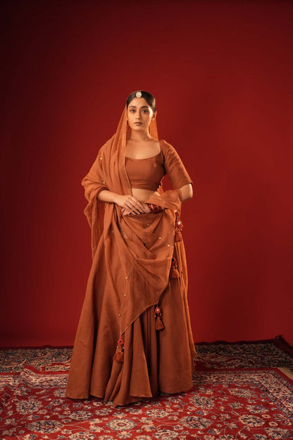 Gulnaar Bhura Lehenga Set