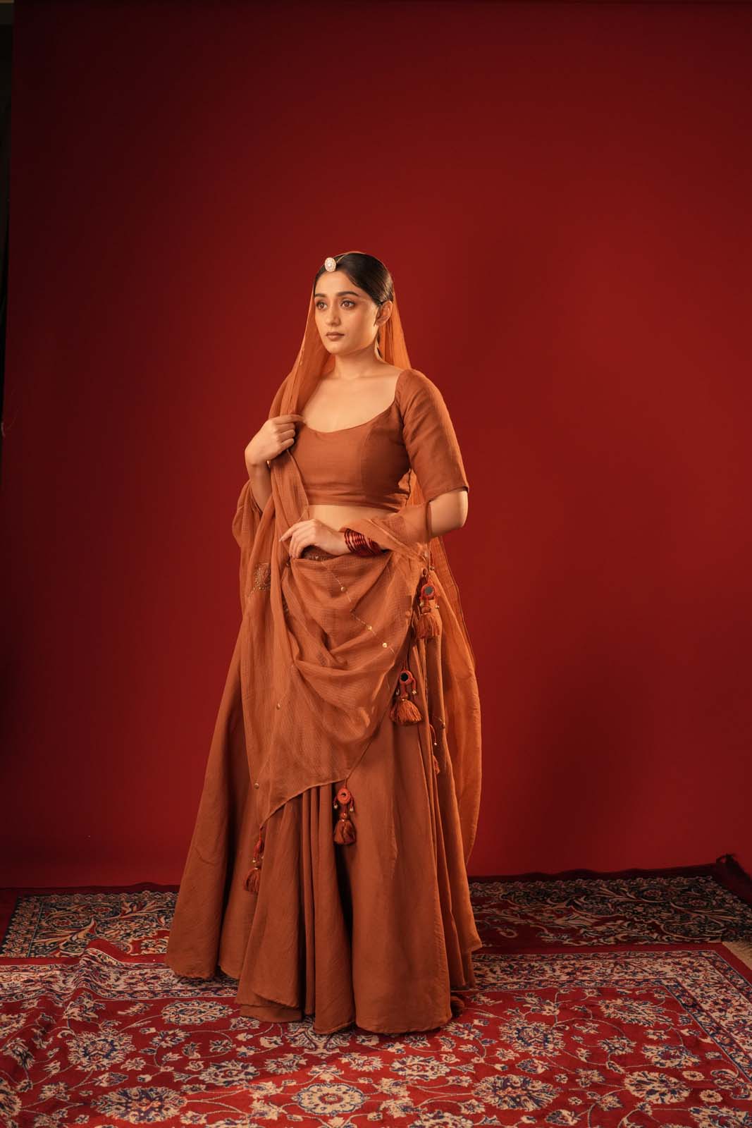 Gulnaar Bhura Lehenga Set