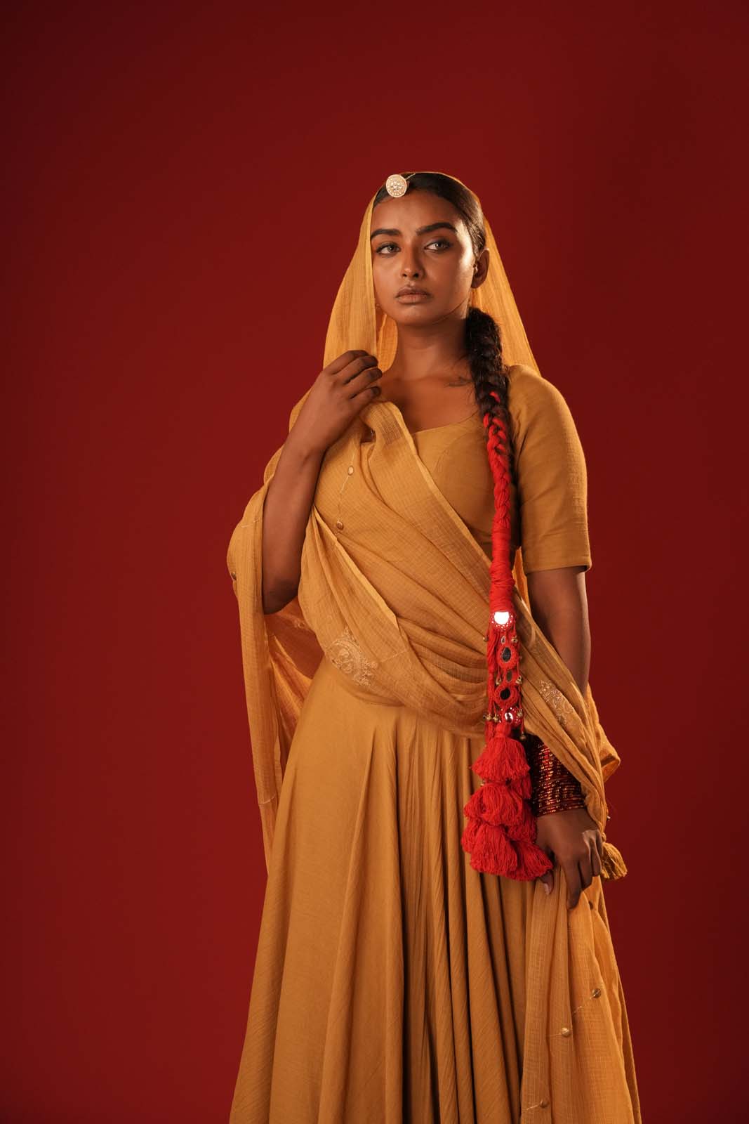 Haldi Reshma Lehenga Set