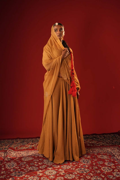 Haldi Reshma Lehenga Set