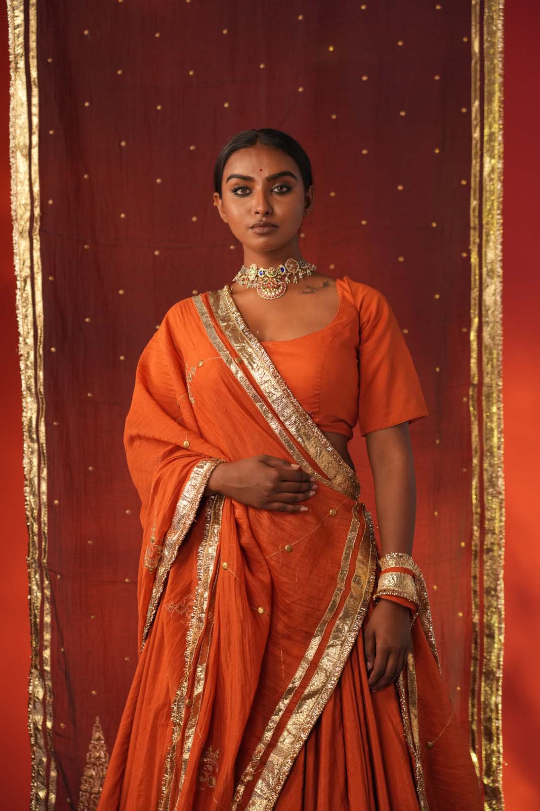 Sindoor Mitti Lehenga Set