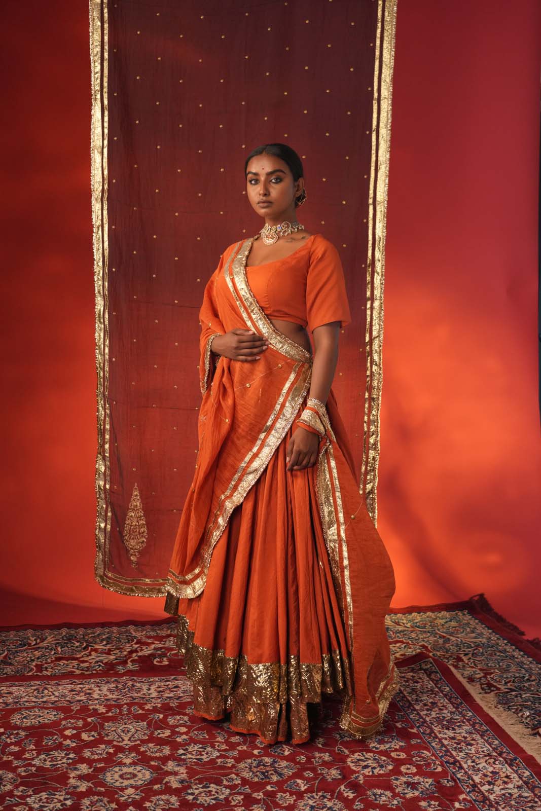 Sindoor Mitti Lehenga Set
