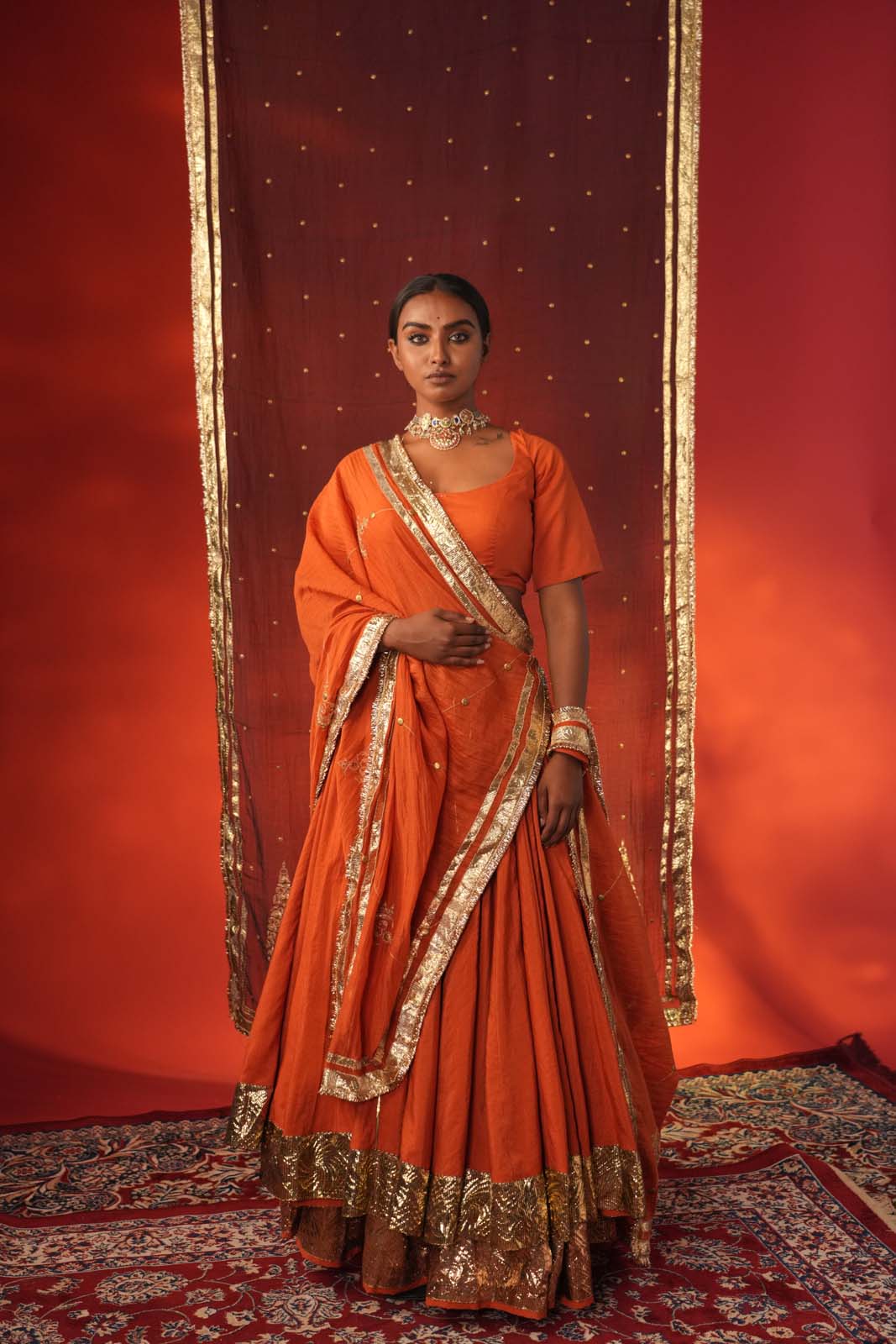 Sindoor Mitti Lehenga Set