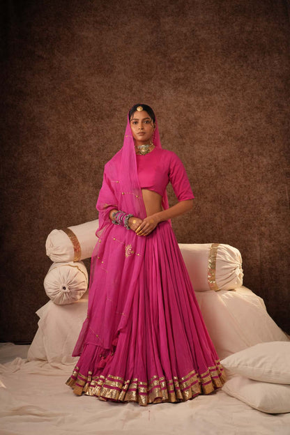 Gulabi Baaghan Lehenga Set