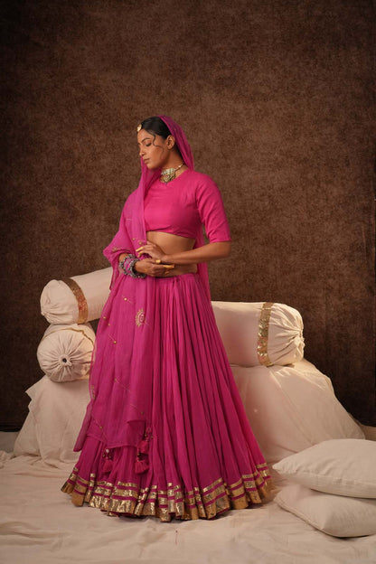 Gulabi Baaghan Lehenga Set