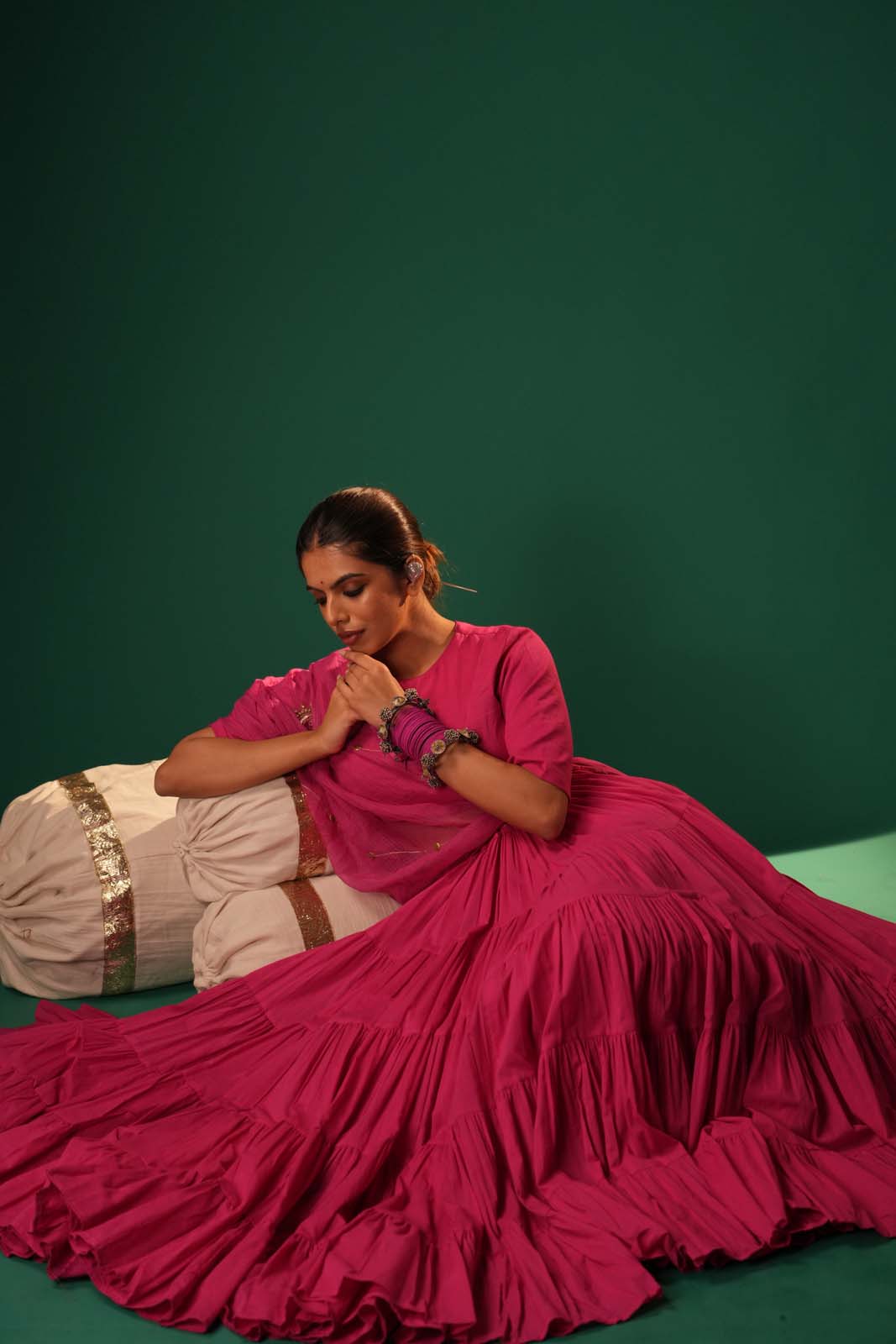 Raatrani Gulab Lehenga Set
