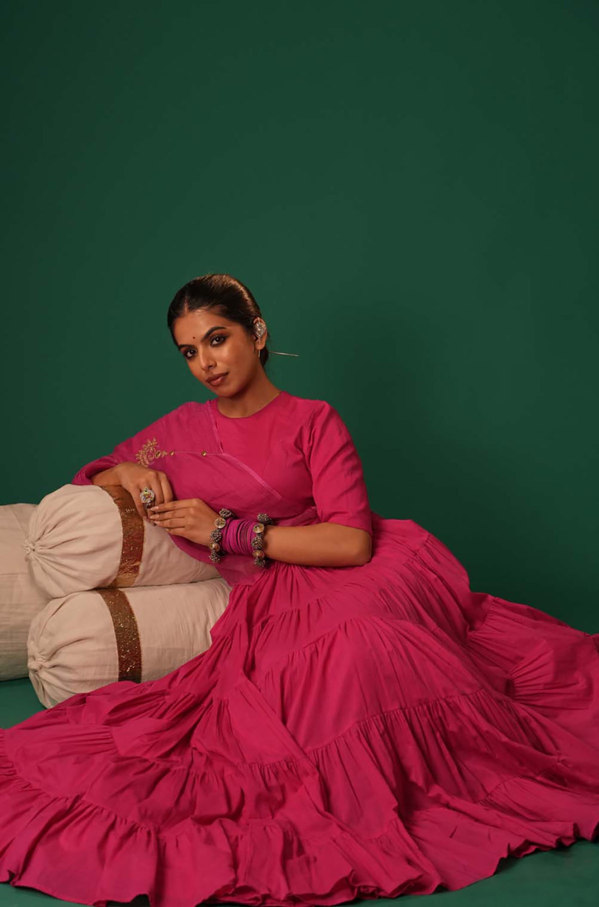 Raatrani Gulab Lehenga Set