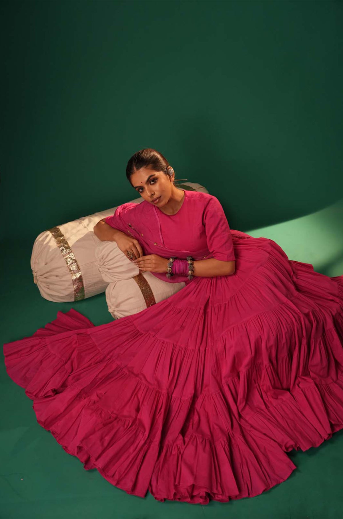 Raatrani Gulab Lehenga Set