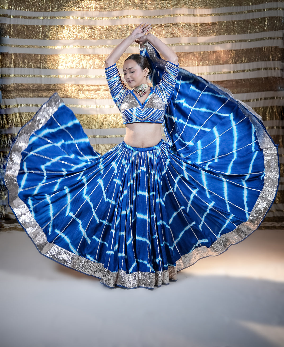 Modal Silk Leheriya Chaniya Choli