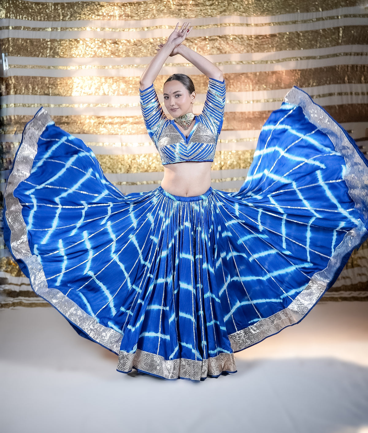 Modal Silk Leheriya Chaniya Choli