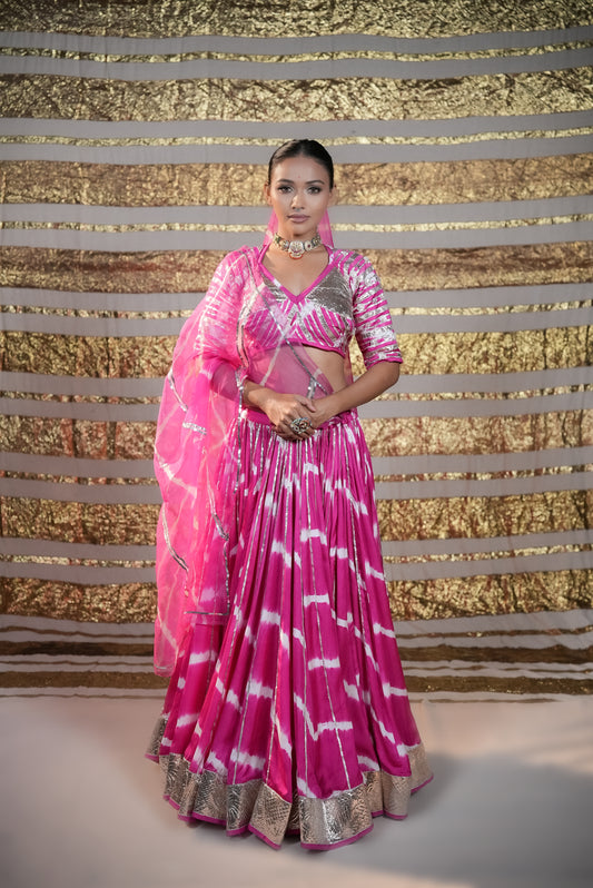 Modal Silk Leheriya Chaniya Choli