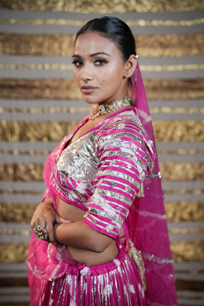 Modal Silk Leheriya Chaniya Choli