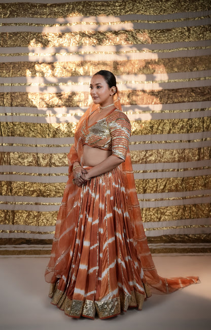 Modal Silk Leheriya Chaniya Choli