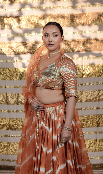 Modal Silk Leheriya Chaniya Choli
