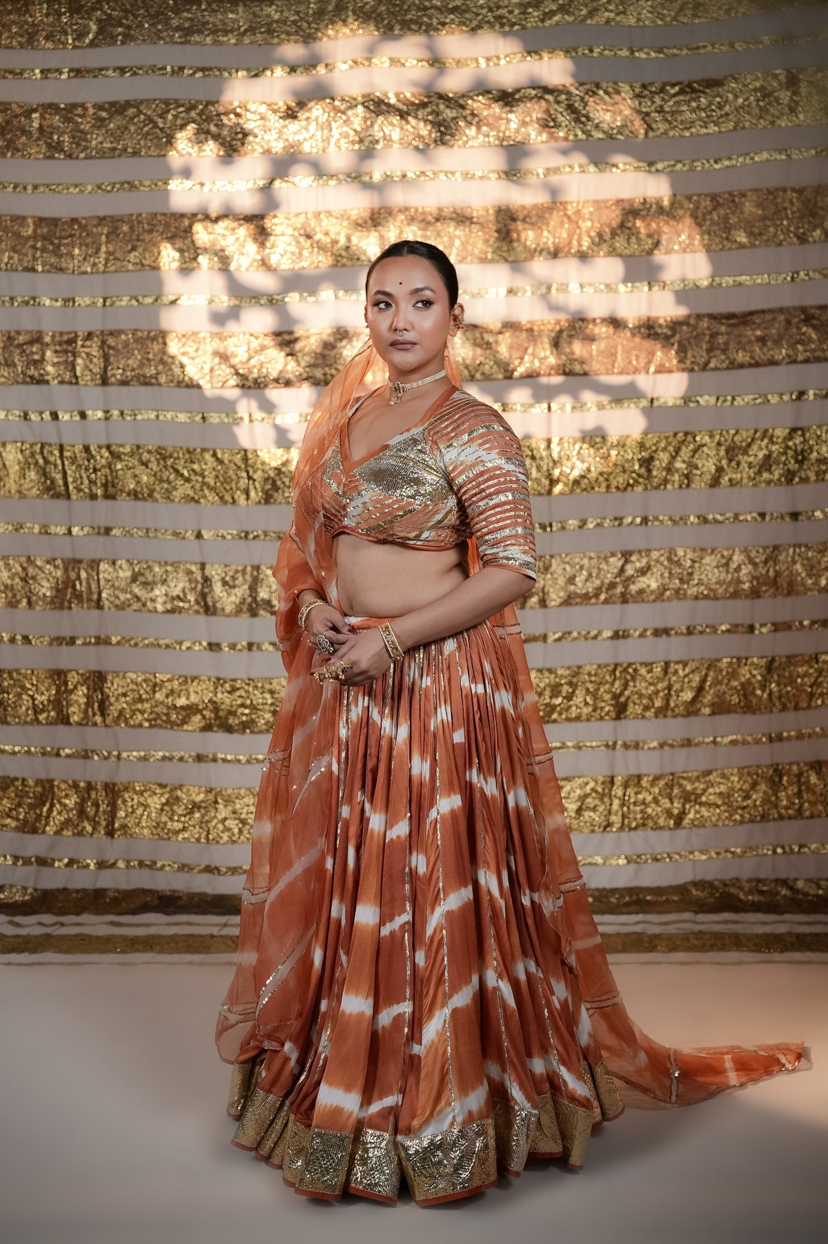 Modal Silk Leheriya Chaniya Choli
