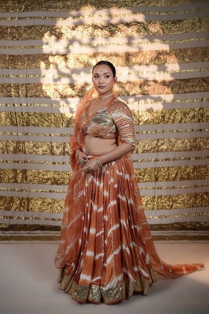 Modal Silk Leheriya Chaniya Choli