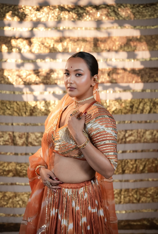 Modal Silk Leheriya Chaniya Choli
