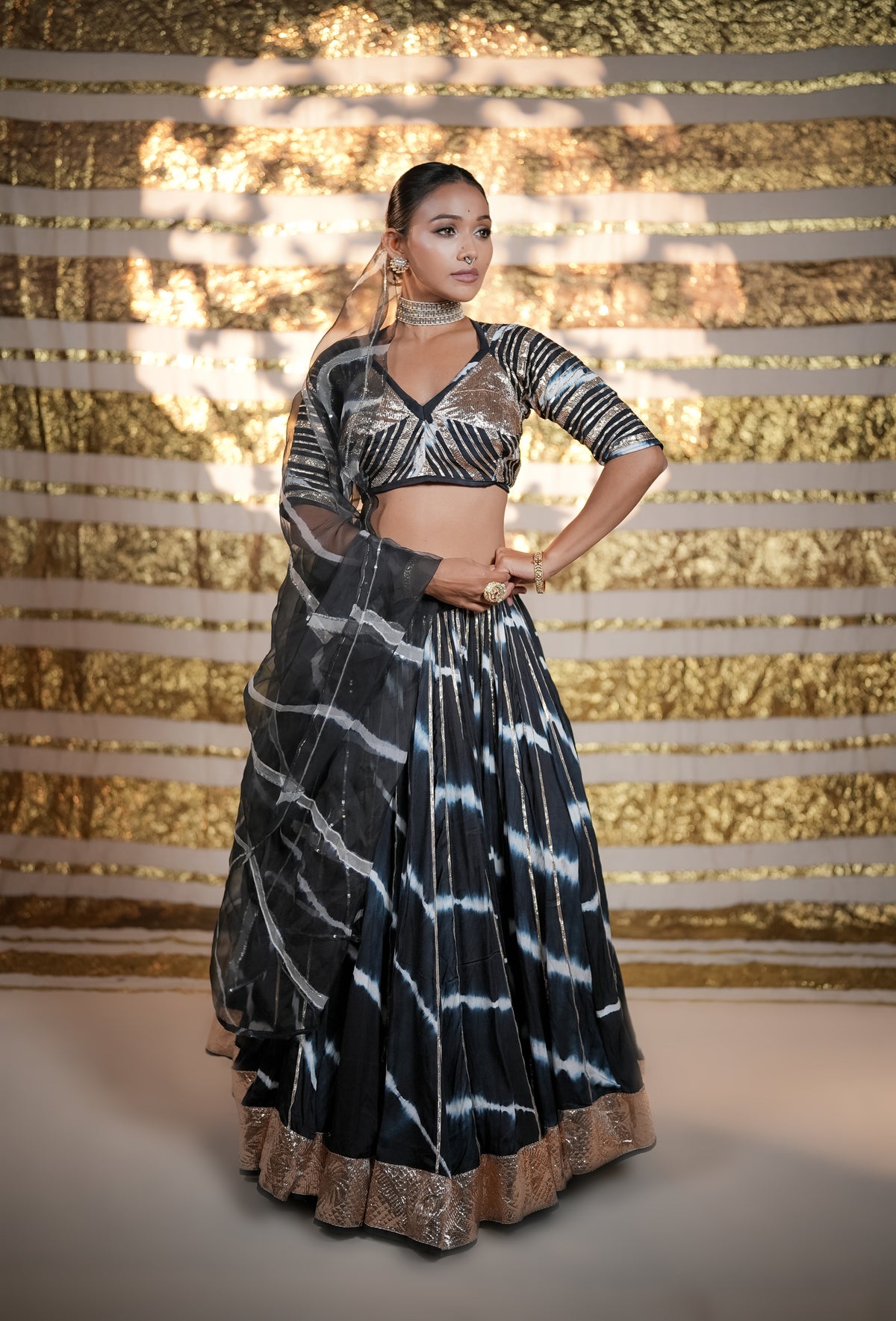 Modal Silk Leheriya Chaniya Choli