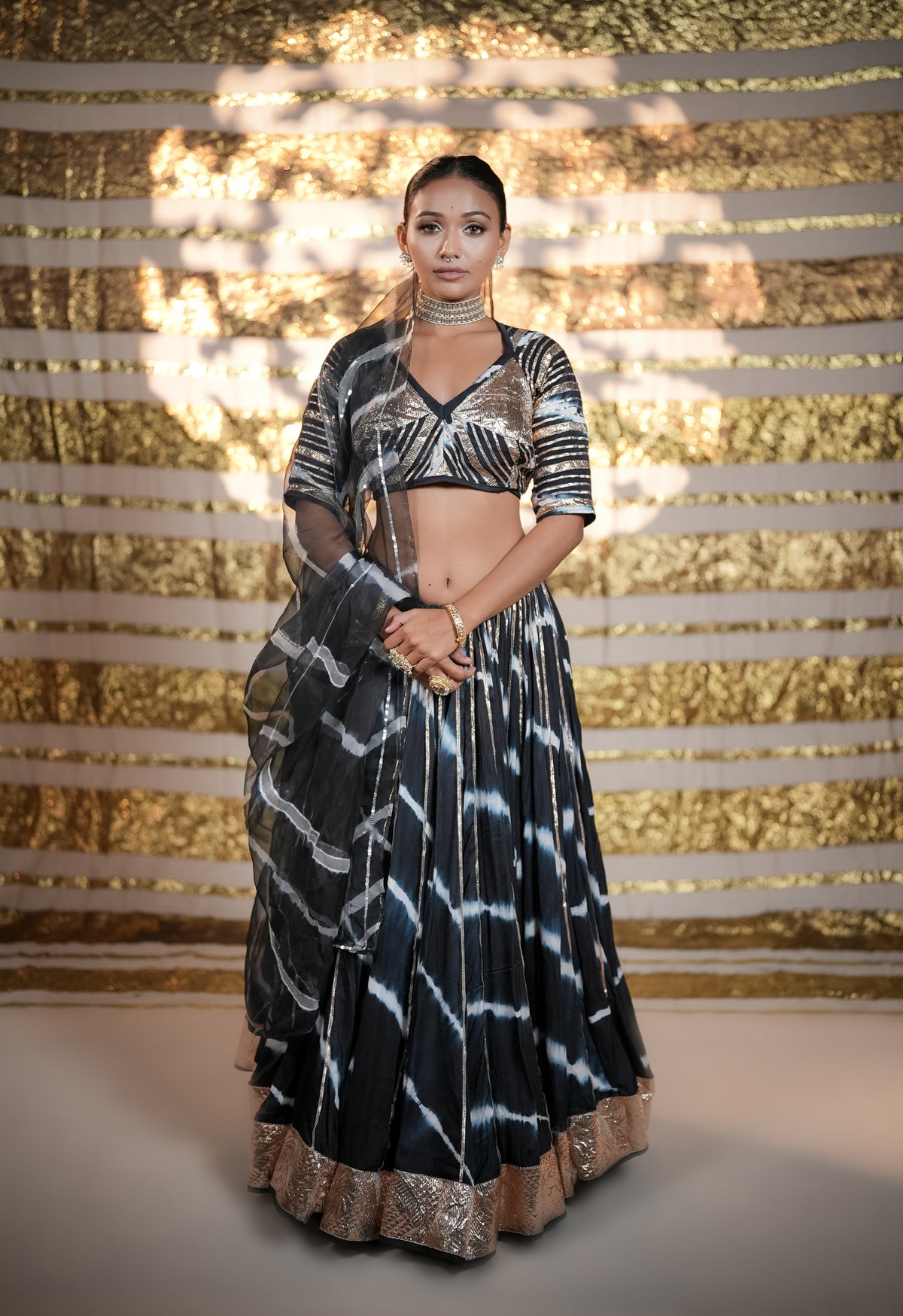 Modal Silk Leheriya Chaniya Choli