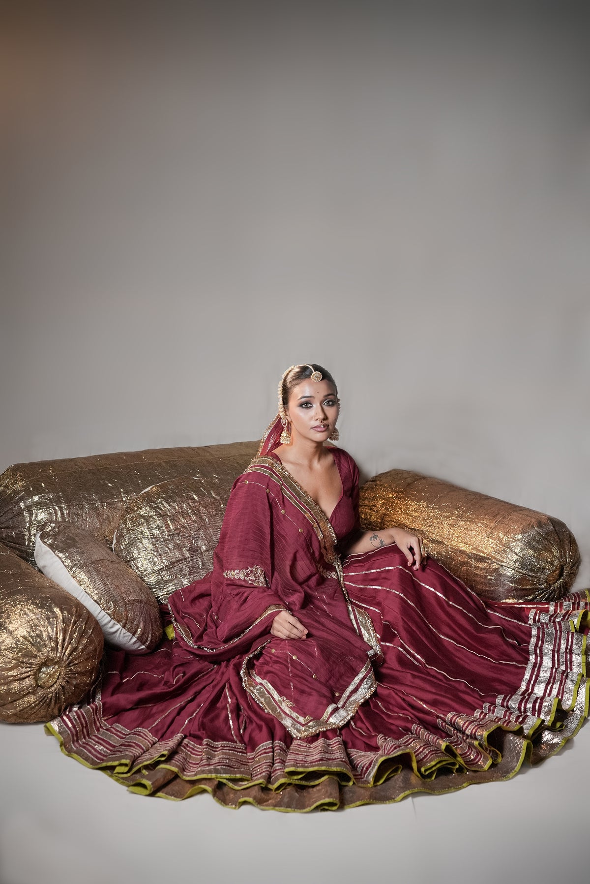 Pure Chanderi Double Layered Set