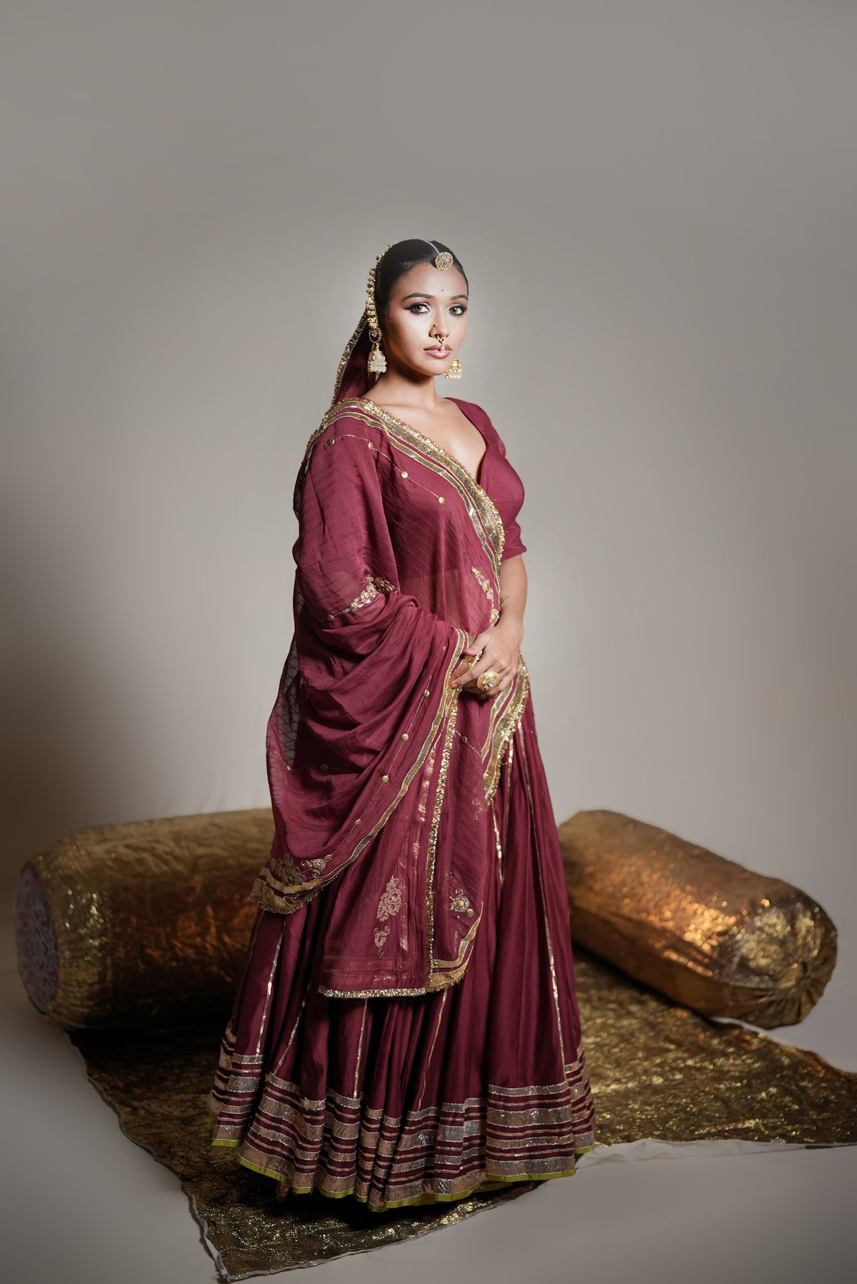 Pure Chanderi Double Layered Set