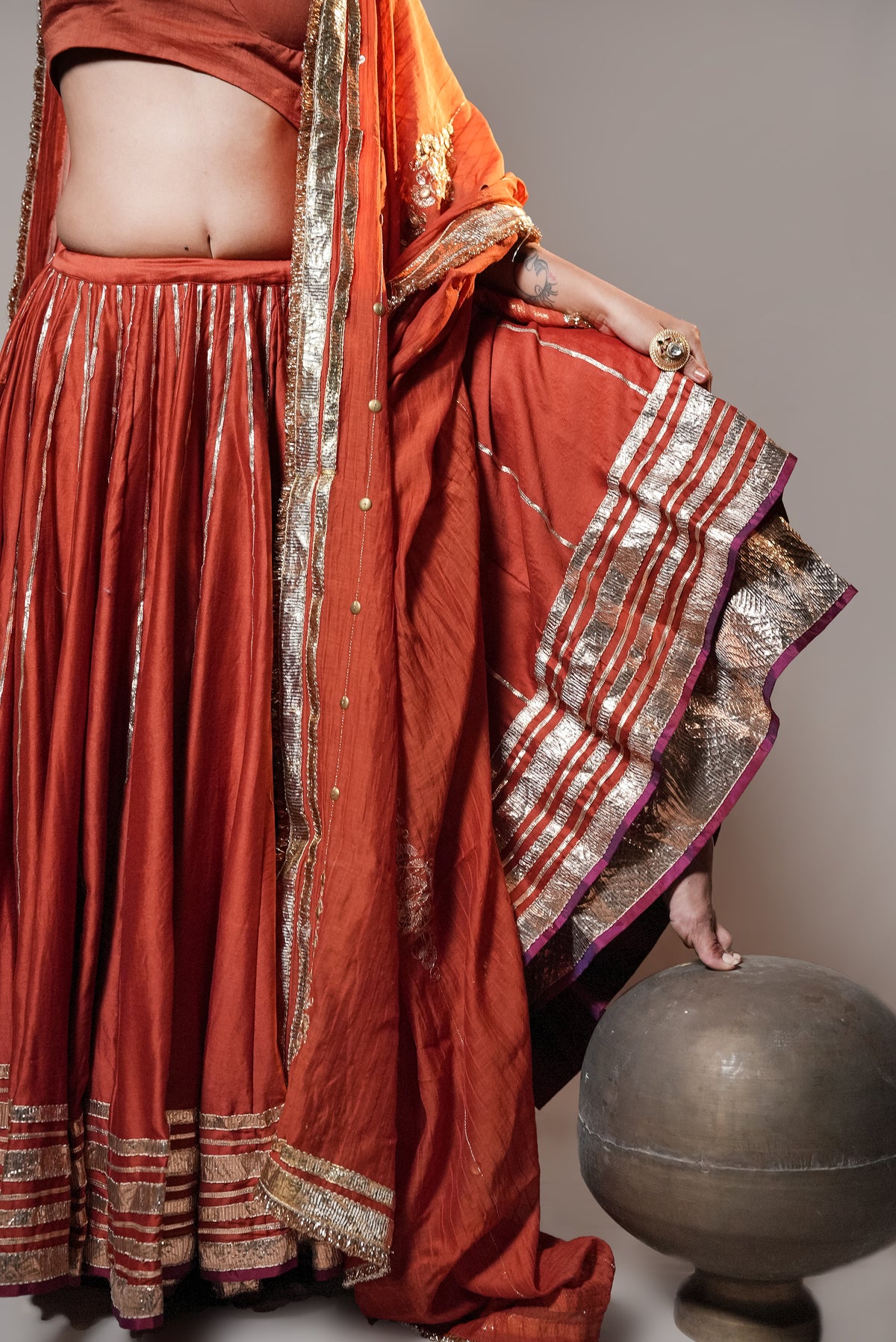 Pure Chanderi Double Layered Set