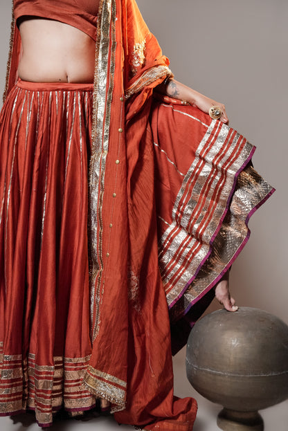 Pure Chanderi Double Layered Set